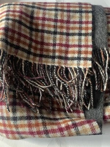 TBCO The Tartan Decke Co Lammwolle übergroßer Schal grau wendbar  - Bild 1 von 10