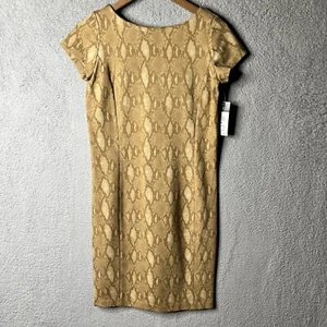 LRL Ralph Lauren Womens Dress Extra Small Tan Snake Skin Print Knee Length - Picture 1 of 13