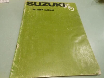 Suzuki OEM 80 Service Manual + Wiring Diagram  - Image 1 of 4