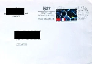 FRANCE SPACE 1st French Astronaut CHRÉTIEN SOYUZ TM-7 stamp 1989 on cover #2146 - Picture 1 of 1