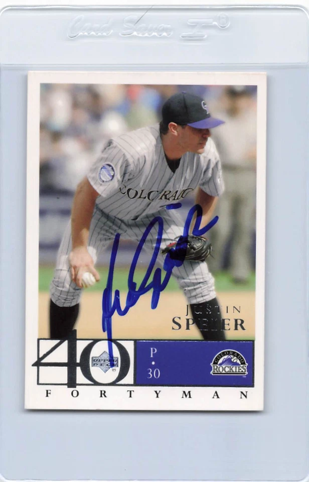2003 Upper Deck #759 Justin Speier Rockies Signed Auto *H7153 - Image 1 of 2
