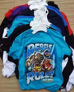 BOY'S ANGRY BIRDS, STAR WARS, & NINTENDO MACK-LAYER GRAPHIC TEE SHIRTS LIST $24 - Picture 1 of 13