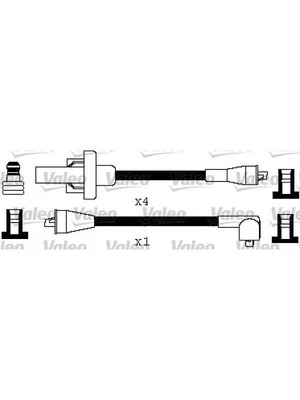 Valeo Ignition Cable Kit fits Renault 16 1.6 115 TS (1151, 1154) (346222) - image 1 of 4