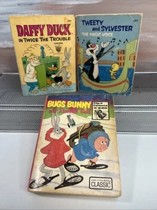 Vtg Looney Tunes Big Little Books Lot Of 3 Daffy, Bugs, Sylvester Whitman 1970s - Picture 1 of 24