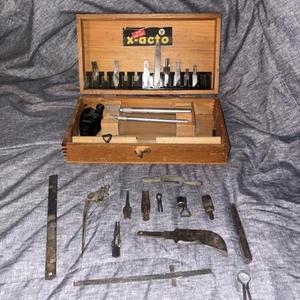 Vintage X-Acto Wood Carving Tool Set No. 86 circa 1974/Incomplete - Picture 1 of 20