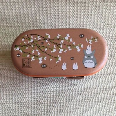 My Neighbor Totoro Bento Box 2 Tier Type with Chopsticks and Rubber - Image 1 of 4