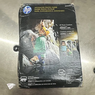 HP Advanced Glossy Inkjet Photo Paper 100 Sheets 4 x 6" - Image 1 of 4