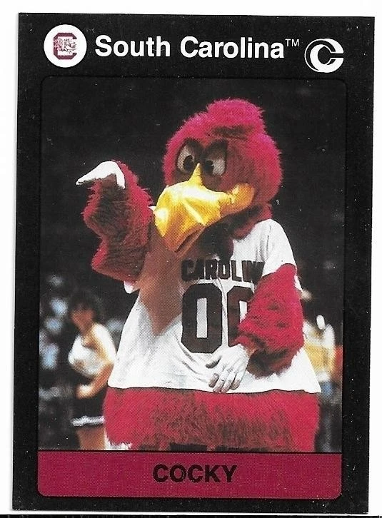 COCKY MASCOT 1991 Collegiate Collection card #4 South Carolina Gamecocks NR MT - Image 1 of 1