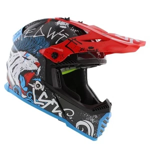LS2 MX437 Fast EVO II mini Starmaw gloss black children MX motorcycle helmet - Picture 1 of 8
