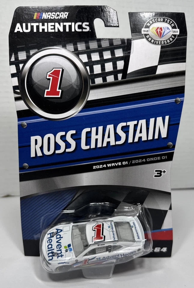 Ross Chastain #1 Advent Health 1/64 1:64 NASCAR Authentics 2024 Wave 01 Diecast  Foto 1 de 3