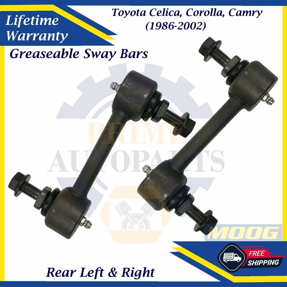 MOOG OEM Rear Sway Bars For 1986-2002 Toyota Camry Celica Corolla 10 Yr Warranty - Image 1 of 4