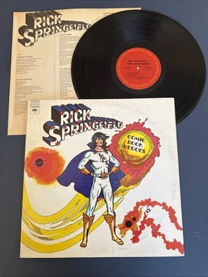 Rick Springfield Comic Book Heroes LP Vinyl EX - Beautiful Glossy Vinyl - Image 1 of 3
