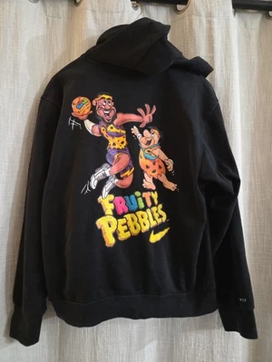 Nike Lebron x Fruity Pebbles Mens Sz Medium Dri-Fit Standard Issue Hoodie Black - Image 1 of 4