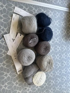 Various Yarn Lot Of 8 Partial Used SHIBUI Silk Cloud And Cima And One Extra - Picture 1 of 4