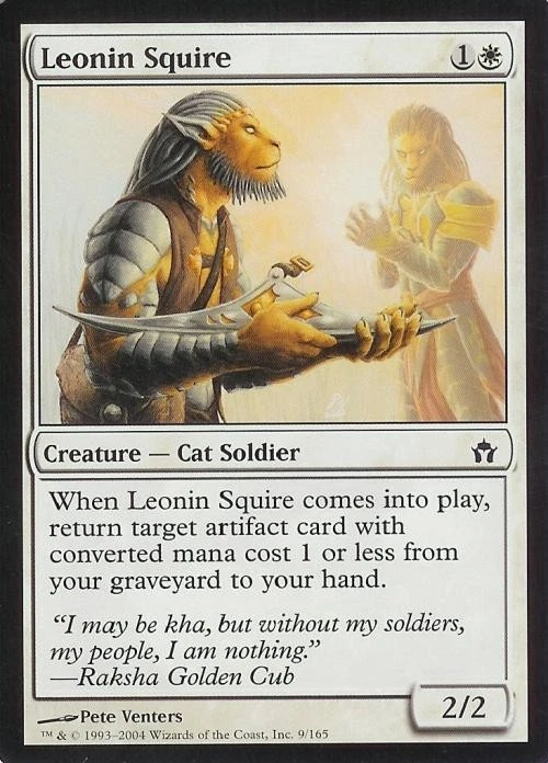 Leonin Squire -Foil Medium Play MTG Fifth Dawn - Image 1 of 1