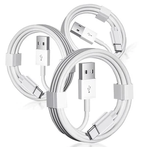 3 Pack USB A to USB C Cable for iPhone 16e 16 15/16 15 Pro Max 15 Plus Car Ca... - Picture 1 of 5