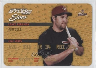 2002 Donruss Studio Stars Gold /250 Lance Berkman #SS-32 - Image 1 of 2