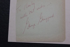 GEORGE GRIZZARD ACTOR HAND SIGNED AUTOGRAPH W/COA 100% AUTHENTIC FREE SHIPPING - Picture 1 of 2
