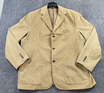 Eddie Bauer Corduroy Jacket Men's XXL Beige Casual Wear Button Up Notch Collar - Image 1 of 4