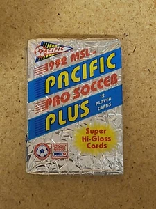 1992 MSL Pacific Plus Pro Soccer Super Hi-Gloss 12 Card Pack Sealed Qty - Picture 1 of 2