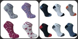 Boys Girls Kids Trainer Liner Ankle Sports Socks Walk Gym School PE 3 & 6 Pairs - Picture 1 of 3