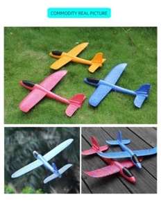 Big Foam Plane Glider Hand Throw Airplane Light Inertial EPP Bubble Planes 50CM - Picture 1 of 18