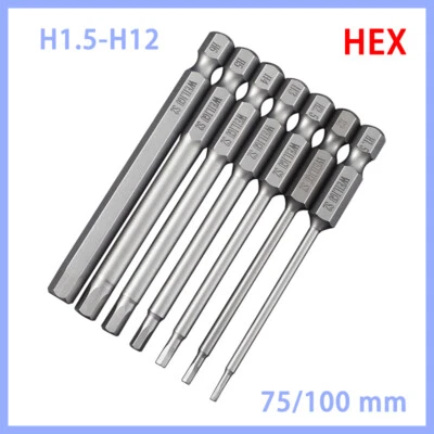 Hex Key Allen Bit Set Quick Change Connect Impact Driver Power Drill 1.5mm-12mm - Image 1 of 4