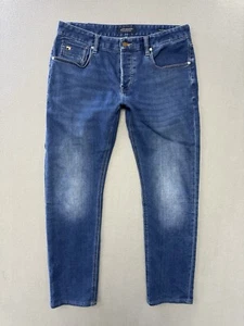 Scotch Soda Ralston Jeans 36x32 Men's Blue Slim Fit Pants Stretch Tapered Leg - Picture 1 of 12