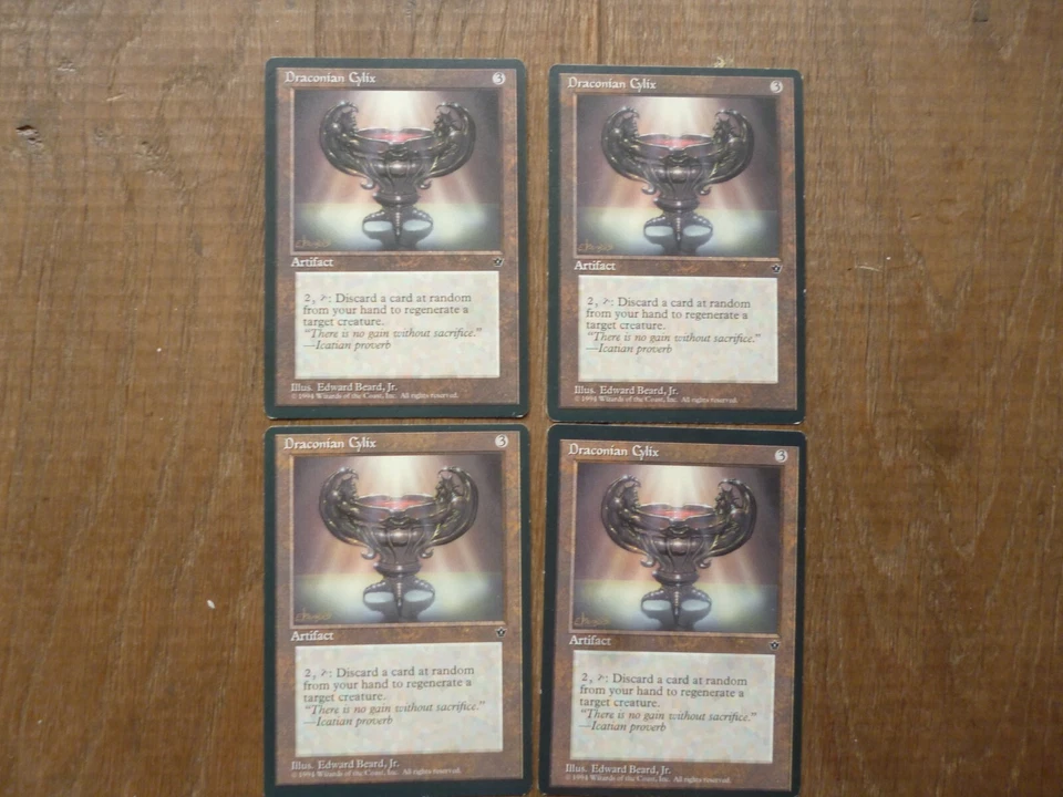 MTG 4 x Draconian Cylix Rare Fallen Empires Magic The Gathering Playset card - Image 1 of 1