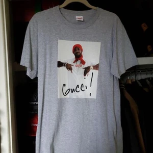Supreme Gucci Mane Tee Gray M – Vintage Box Logo T-Shirt Japan - Picture 1 of 7