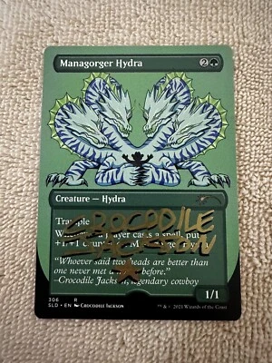 MTG Magic Managorger Hydra x1 Signed Proof Secret Lair SLD Crocodile Jackson - Image 1 of 2