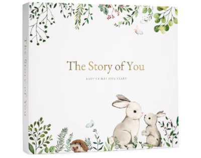 Keepsake Memory Book for Baby Boy or Girl Timeless First 5 Year Baby Book a Mile - Image 1 of 4