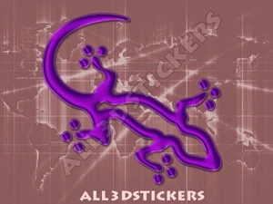 3D Sticker Decal Resin Domed Lizard Adhesive Decal  Purple - Picture 1 of 1