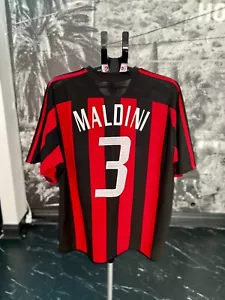 AUTHENTIC Adidas AC Milan 2003-04 Paolo Maldini Home Jersey - Men (XL) - Picture 1 of 7