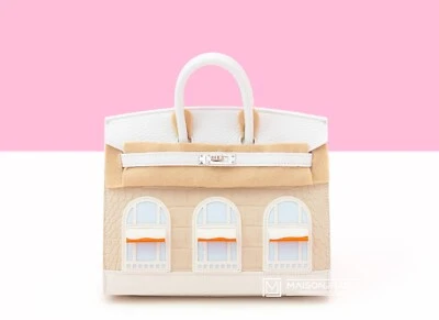NUEVO BOLSO DE MANO KELLY HERMES NEIGE BLANCO COMO LA NIEVE FAUBOURG BIRKIN 20 HOUSE COCODRILO Foto 1 de 2