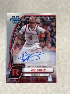 2024-25 Bowman Chrome U Ace Bailey Auto #1 - Picture 1 of 2