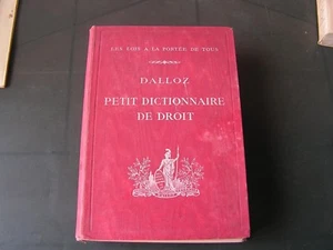 dalloz petit dictionnaire de droit  1909      (M)  - Picture 1 of 6