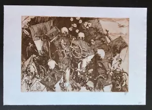 Horst Janssen Memorial II grabado 1984 firmado a mano - Imagen 1 de 1
