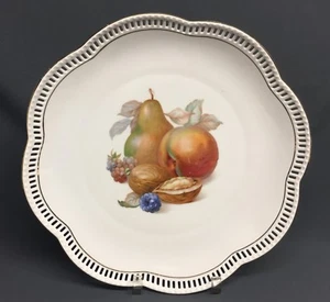 Schumann Arzberg 11 1/8" Octagonal Reticulated Cabinet Plate - Picture 1 of 4