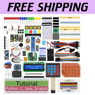 All-in-One Raspberry Pi Starter Kit with Detailed Guide & 128 Diverse Projects - Image 1 of 4