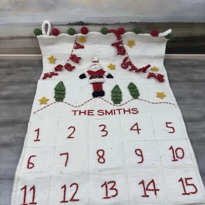 Pottery Barn Kids Classic Santa Felt Christmas Advent Calendar Wool Monogrammed - Image 1 of 4