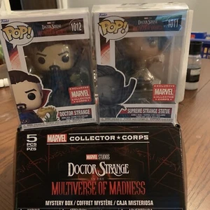 Lote Dr. Strange Funko Pop Marvel Collector Corps 1012 1011 Doctor Multiverso Madn - Imagen 1 de 12
