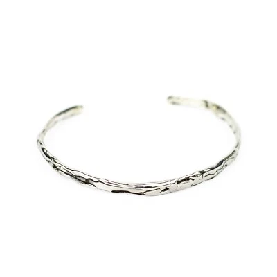 Pulsera Unisex Hecha en Italia Chapada en Oro Blanco 18K Foto 1 de 4