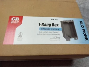 Gardner Bender 1-Gang PVC Molded Shallow Wall Electrical Box BOX-RS8 Pack of 25