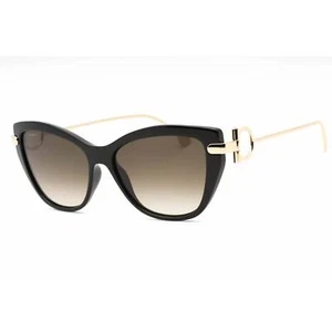 Salvatore Ferragamo Women's Sunglasses Black Plastic Cat Eye Full Rim SF928S 001 - Picture 1 of 2
