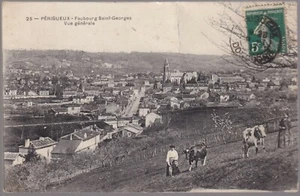 PÉRIGUEUX 24 Faubourg St Georges animé CPA écrite à Mme Maurin Le Monastier 1911 - Picture 1 of 2