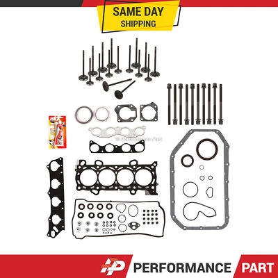 Juego completo de juntas válvulas de escape de admisión aptas para 04-09 Acura Honda 2.4L K24Z1 K24A2 A8 Foto 1 de 4