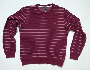 Element Skateboarding Hombre Sudadera Rayas, Borgoña Talla Pequeña - Imagen 1 de 4