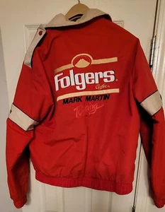 Folgers Roush Racing NHRA Mark Martin Adult Large Racing Windbreaker Jacket USA - Picture 1 of 8