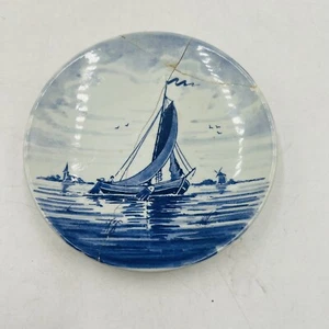 Velero de cerámica Poole pintado a mano - Imagen 1 de 8